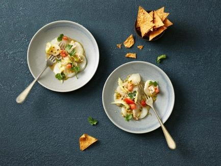 Jakobsmuschel-Ceviche mit Passionsfrucht